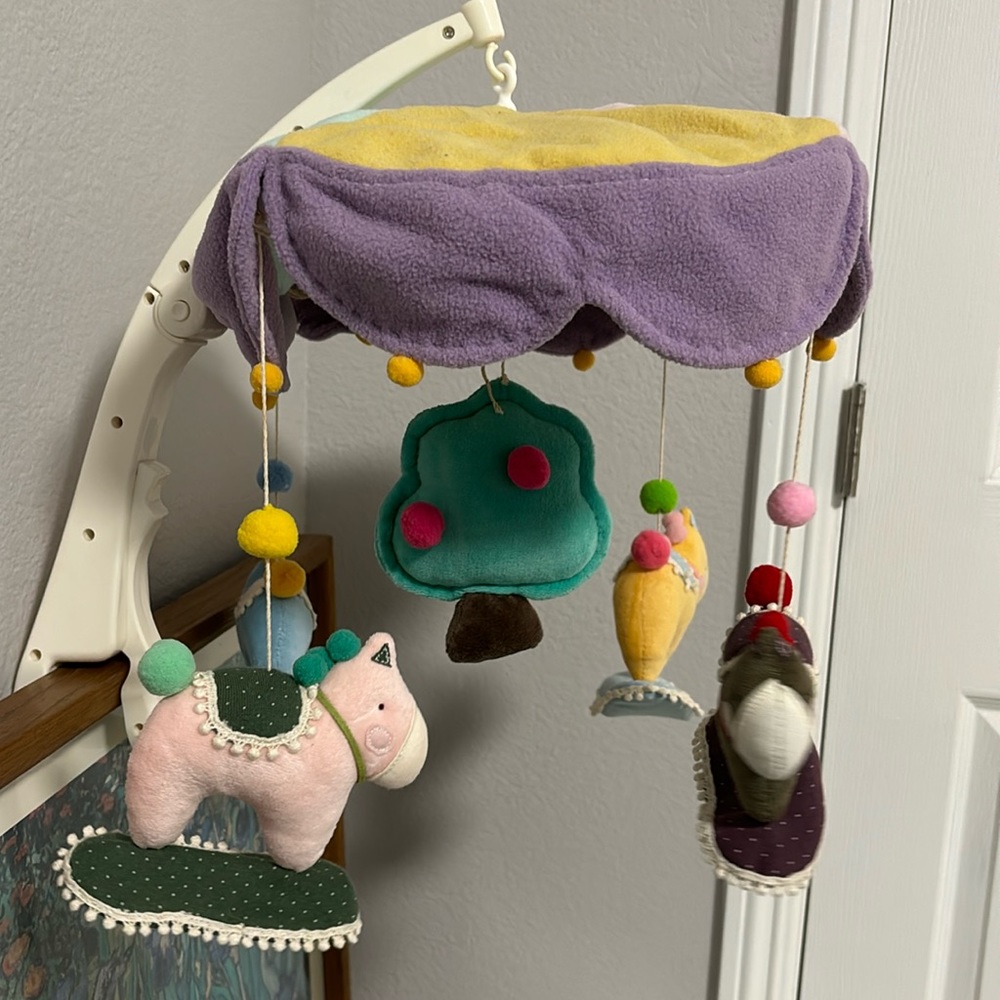Handmade crib baby nursery mobile